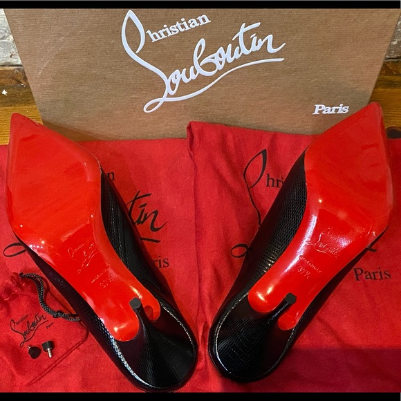 NIB Christian Louboutin Quart 80 Calf Zarli, Size 37.5 - Picture 7 of 11